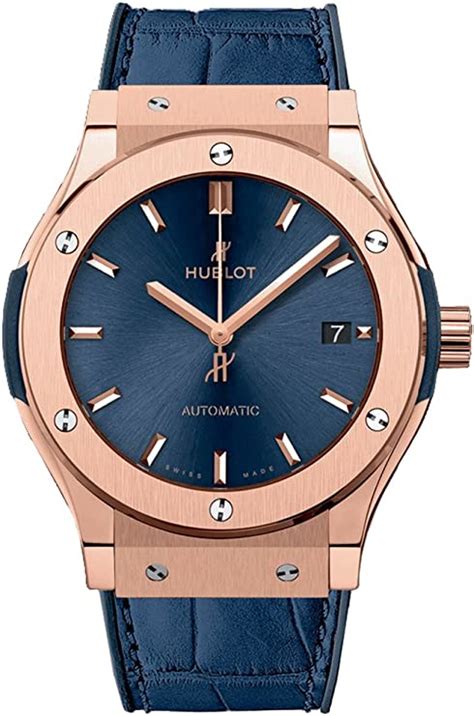 Hublot Classic Fusion Blue Sunray Dial 18kt King Gold